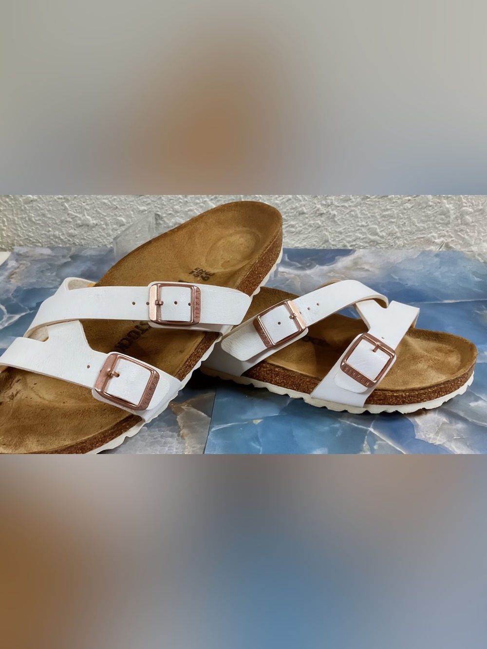Birkenstock Yao Open Toe Crisscross Slide Sandals Women's Size EU39/US 8-8.5